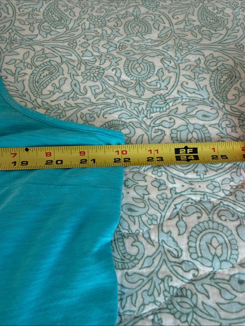 Lilly Pulitzer Women's XXL Turquoise Ruffle Tank Top Pima Cotton Plus Size - Picture 4 of 16